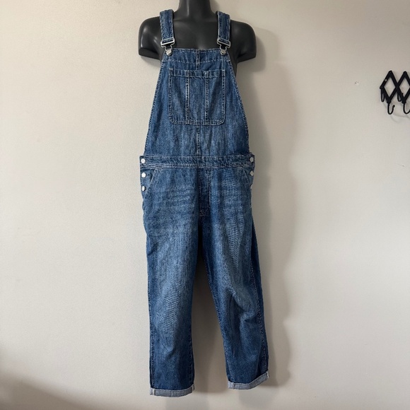 GAP Women's slouchy overall indigo Blue Denim Overall Sz small - Picture 1 of 10
